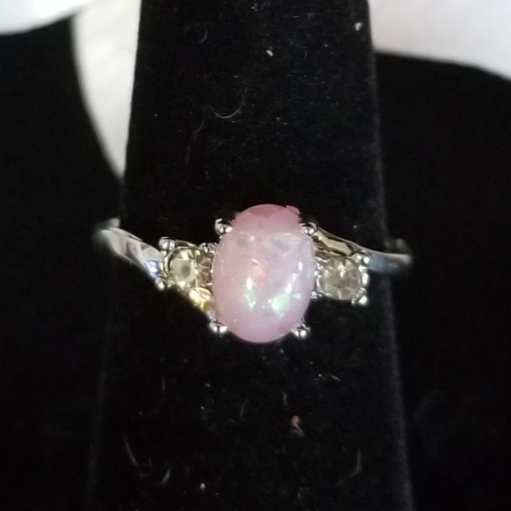 Opal Gemstone Silver Ring
